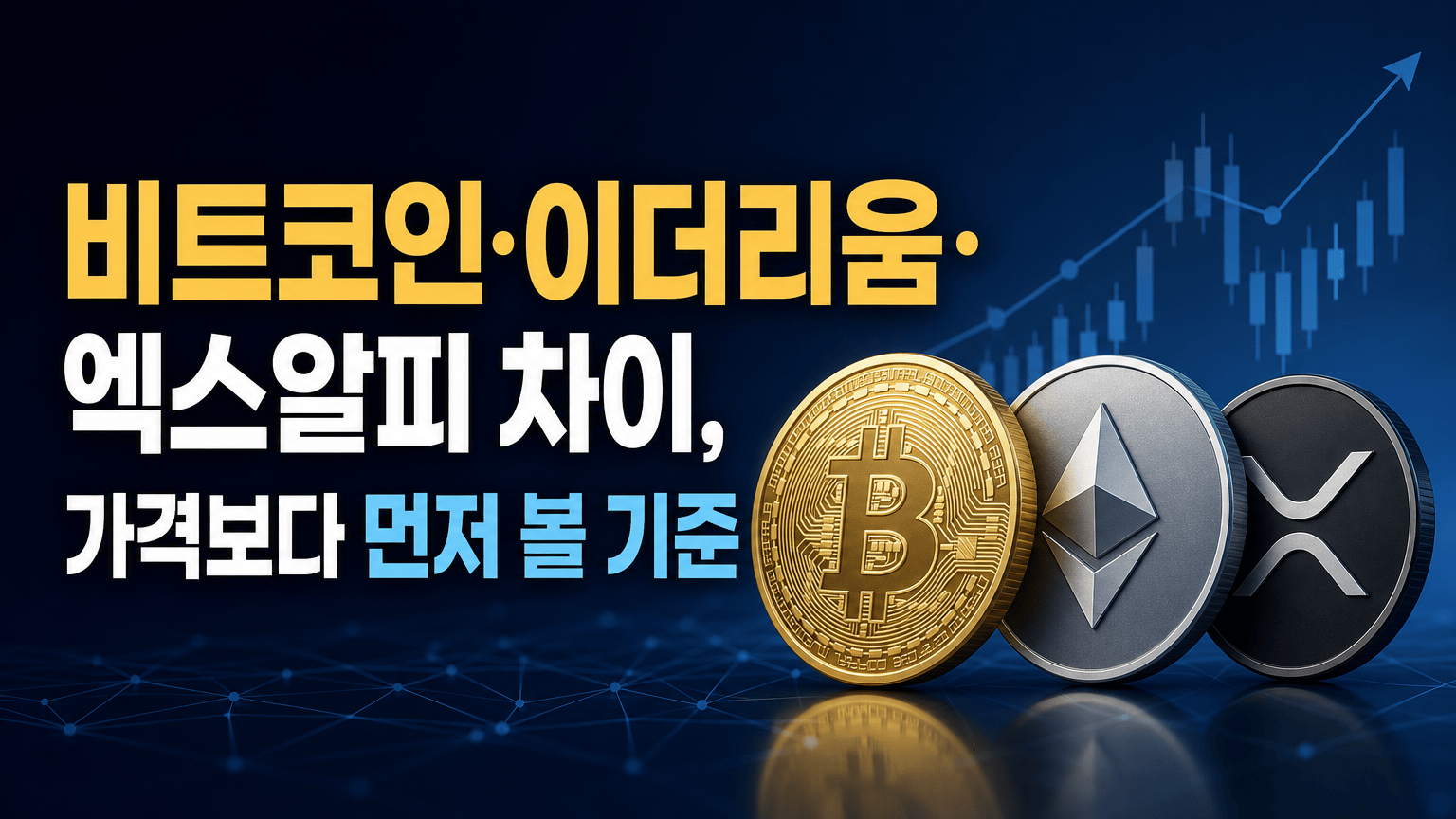 비트코인·이더리움·엑스알피 차이, 가격보다 먼저 볼 기준